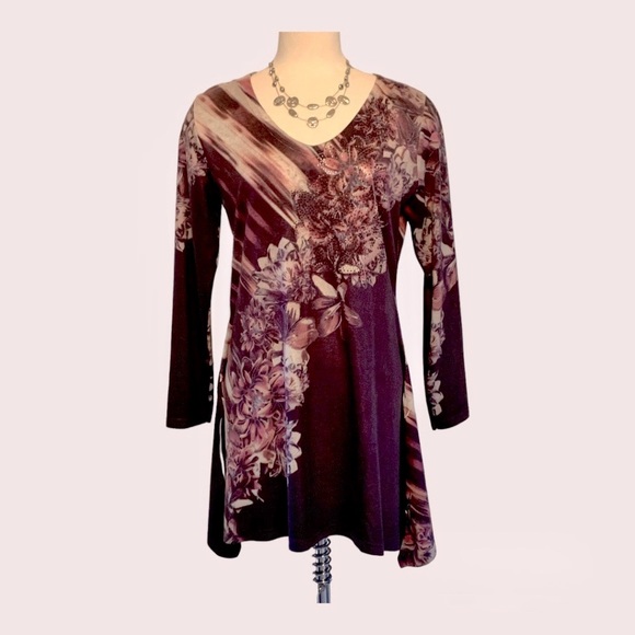 🇮🇹🌱New Italian-made purple/red Top - Picture 4 of 4